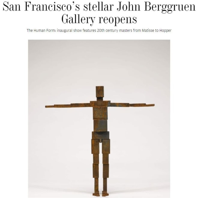 San Francisco’s stellar John Berggruen Gallery reopens