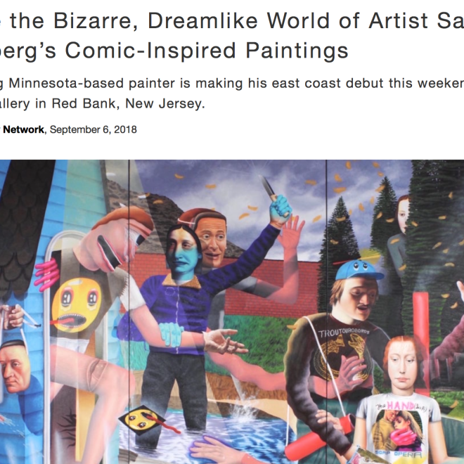 Inside the Bizarre, Dreamlike World of Artist Samual Weinberg’s Comic-Inspired Paintings