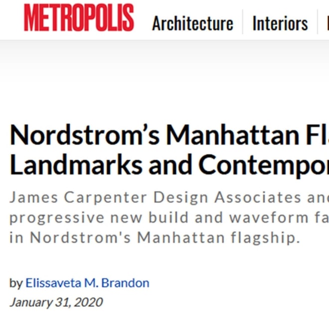 NORDSTROM’S NYC FLAGSHIP FEATURED IN METROPOLIS