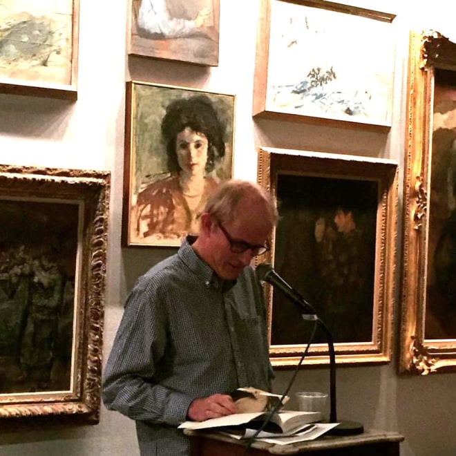 Poet Simon Pettet reads artists' poems and his own work