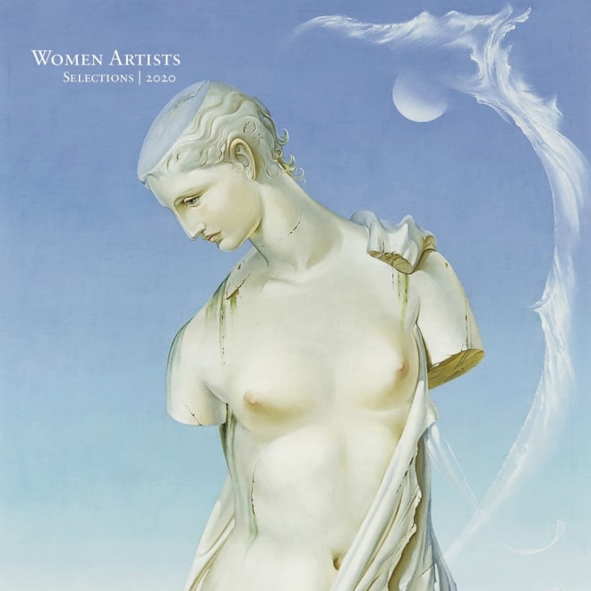 Detail of cover to e-catalogue, "Women Artists, Selections 2020" published by Hirschl & Adler on March 27, 2020. Featuring a detail of painting by Ruth Ray (1919–1977), "Venus de Milo," 1963. Oil on canvas, 40 x 30 in.
