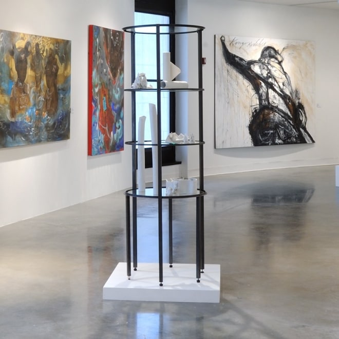 an installation view of Maria Elena Gonzalez's work at the Katzen Arts Center