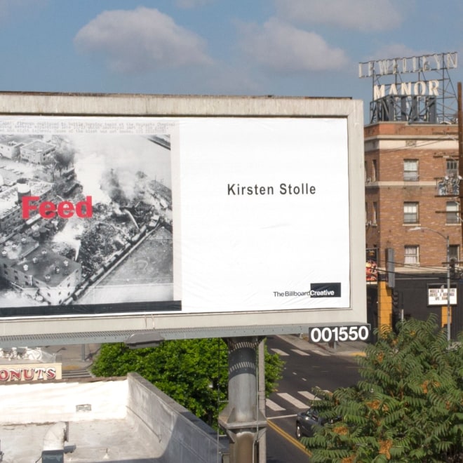 Kirsten Stolle's &quot;Feed&quot; featured on a Los Angeles billboard