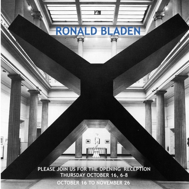 Ronald Bladen: Sculpture of the 1960s &amp; 1970s