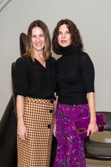 Real estate exec&nbsp;Meg Spriggs&nbsp;with artist&nbsp;Dorka Keehn, co-creator of&nbsp;Language of the Birds, the public installation flying above the corner of Broadway, Grant and Columbus in North Beach.