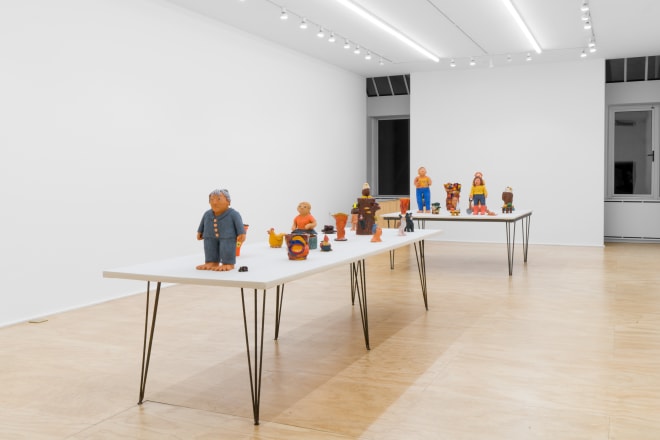 Installation view of &ldquo;Sally Saul: People &amp; Vases,&rdquo; Venus Over Manhattan, New York, 2023