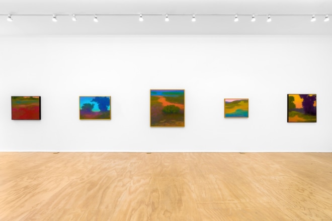 Installation view of&nbsp;Richard Mayhew: Natural Order&nbsp;at Venus Over Manhattan, &nbsp;