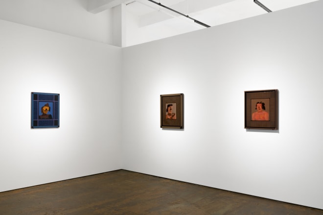 Installation view of &ldquo;Jim Nutt: Portraits&rdquo; at Venus Over Manhattan, New York, 2022