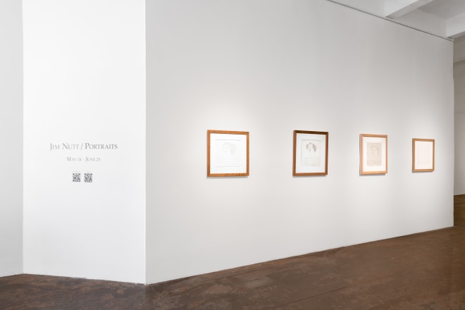 Installation view of &ldquo;Jim Nutt: Portraits&rdquo; at Venus Over Manhattan, New York, 2022