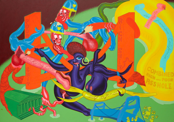 Self-Defense, 1969, Oil on canvas, 68 x 96 inches, &nbsp;