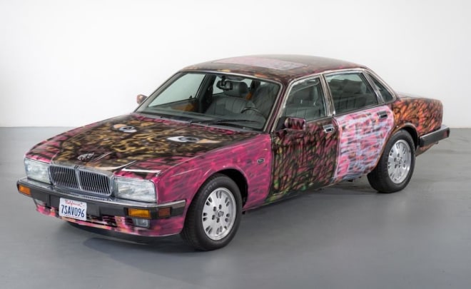 Katherine Bernhardt&rsquo;s colourful 1994 Jaguar XJ (Jungle Jaguar, 2016)