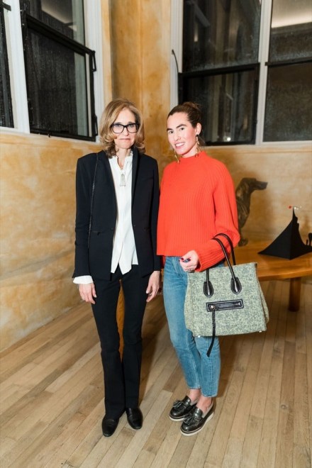 Sotheby&rsquo;s exec&nbsp;Jennifer Biederbeck&nbsp;with interior designer&nbsp;Emilie Spalding&nbsp;(who was surely eyeing the midcentury furniture).