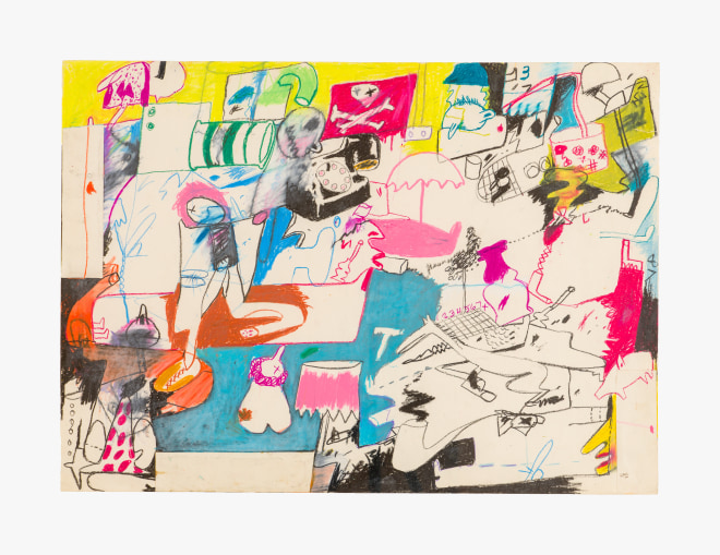 Work on paper by Peter Saul titled Untitled from 1960