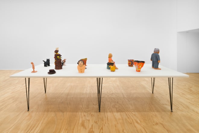 Installation view of &ldquo;Sally Saul: People &amp; Vases,&rdquo; Venus Over Manhattan, New York, 2023