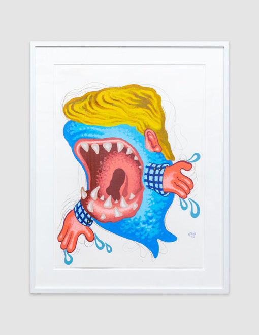 Peter Saul Cute Little Shark 2019