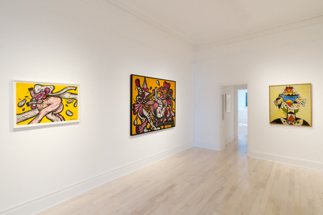 Installation view of &quot;Maryan,&quot; curated by Eddie Martinez, at Venus Over Manhattan, New York