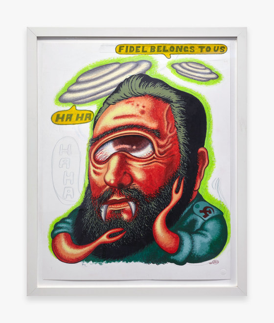 Peter Saul, Fidel Belongs to Us, 1995