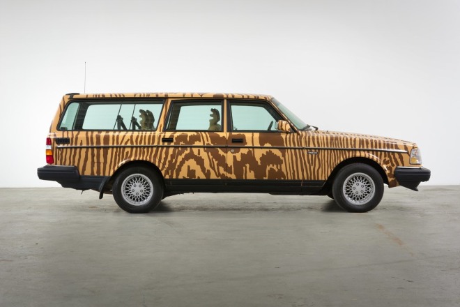 JONAS WOOD, &quot;UNTITLED,&quot; 2016. CUSTOMIZED 1993 VOLVO 240, ACRYLIC PAINT.