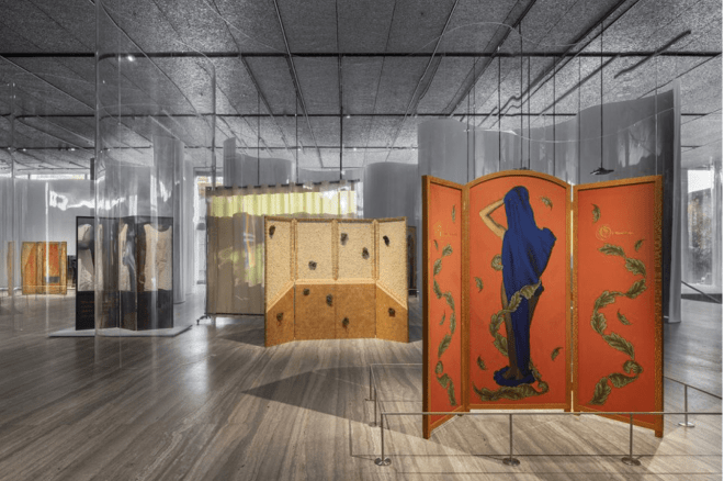 Exhibition view of &ldquo;Paraventi: Folding Screens from the 17th to 21st Centuries&rdquo;. Photo: Delfino Sisto Legnani and Alessandro Saletta &ndash; DSL Studio, &nbsp;