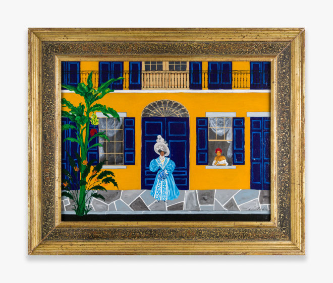 Painting by Andrew LaMar Hopkins titled Madame de Boisblanc Lodger