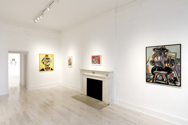 Installation view of &quot;Maryan,&quot; curated by Eddie Martinez, at Venus Over Manhattan, New York