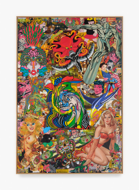 Painting by Keiichi Tanaami titled Adventure of the Eyes 30 from 2022