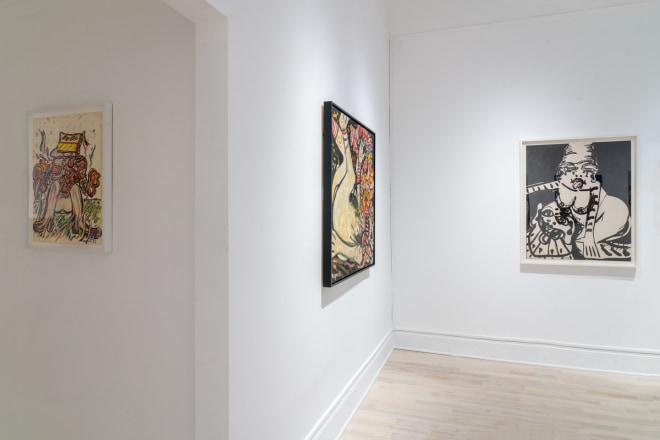 Installation view of &quot;Maryan,&quot; curated by Eddie Martinez, at Venus Over Manhattan, New York