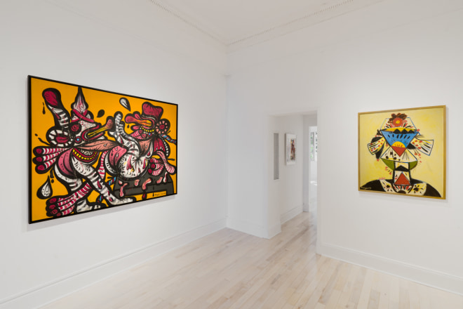 Installation view of &quot;Maryan,&quot; curated by Eddie Martinez, at Venus Over Manhattan, New York