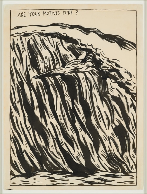 Raymond Pettibon,&nbsp;No Title (Are Your Motives),&nbsp;1987