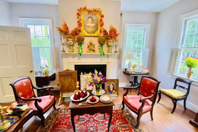 Interior of artist Andrew LaMar Hopkins' home in Savannah Georgia