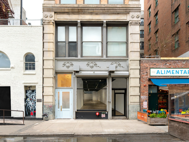 Photograph of Venus Over Manhattan's new gallery location at 55 Great Jones Street in New York City