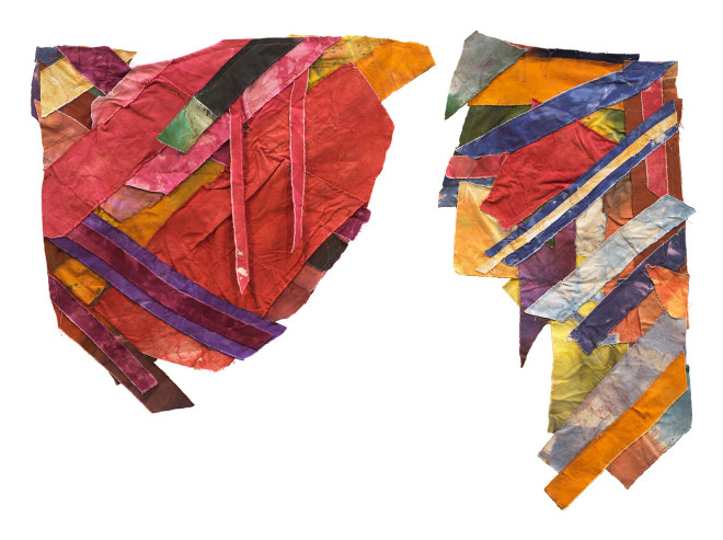 Shield and Small Diagonals, 1972&ndash;1973, Mixed media on canvas