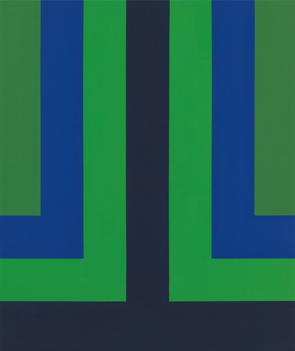 Composition Verte, 1965, Acrylic on canvas