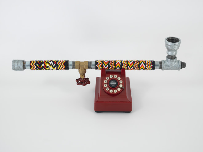 High Tech Peace Pipe, 2000, Mixed media