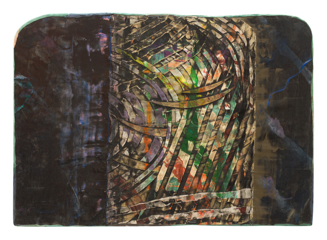 Floyd Street #7, 1986, Mixed media on panel