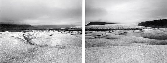 Diane Cook, Jesperson Glacier, Greenland, 2001, gelatin silver prints