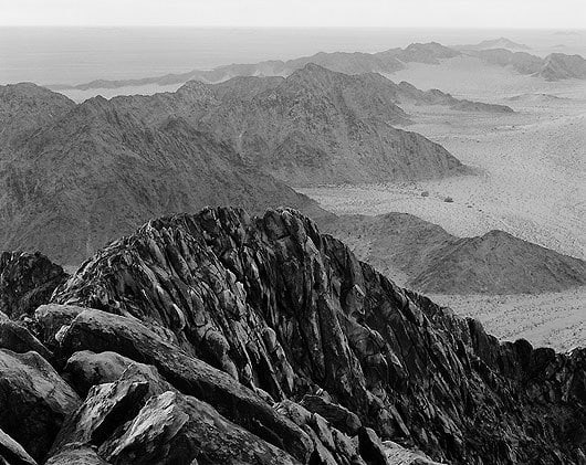 Ridge, Sierra del Rosario, Sonora, carbon pigment print, 29 x 35 inches