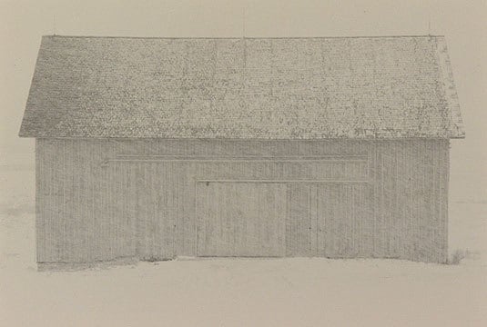 Bill Timmerman, Barn, Wyoming, 1975, toned gelatin silver print