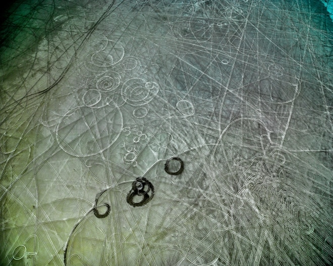 Salt Tracks Looking Northwest, Pleistocene Lake Bonneville, Wendover, Utah, 2017