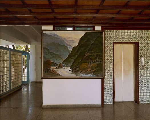 Landscape Painting of Baracoa, Hotel Guantanamo Lobby, Guantanamo, Cuba, 2004, chromogenic print, 20 x 24 inches