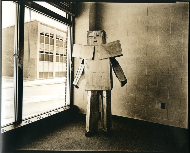 untitled (from the series, Uranium Robots), 1976, vintage gelatin silver print (Kodalith)