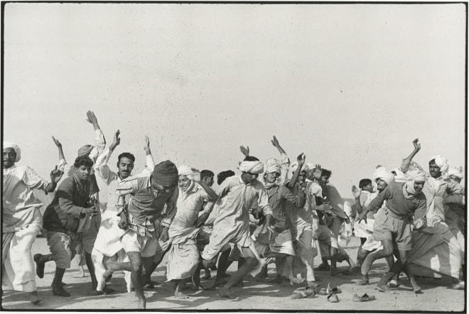Games in a Refugee Camp, Kurukshetra, Punjab, 1948, gelatin silver print