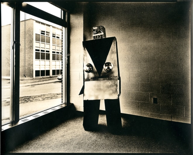 untitled (from the series, Uranium Robots), 1976, vintage gelatin silver print (Kodalith)