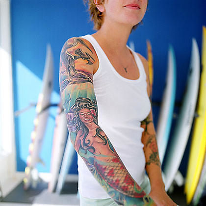 Andrea in her Surf Shop, from the series Sirens, 2007, pigment print
