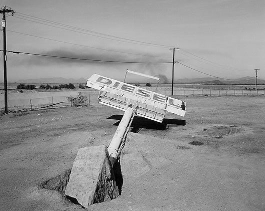 Diesel, Gila Bend, Arizona, carbon pigment print, 22 x 28 inches