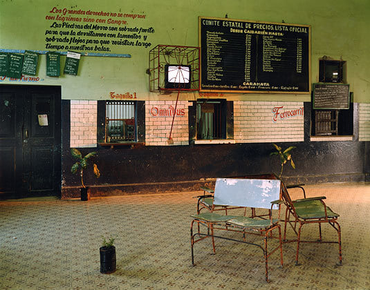 Train Station, Caibarien, Cuba, 2004, chromogenic print, 20 x 24 inches