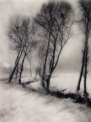 Hiver vintage gelatin silver print