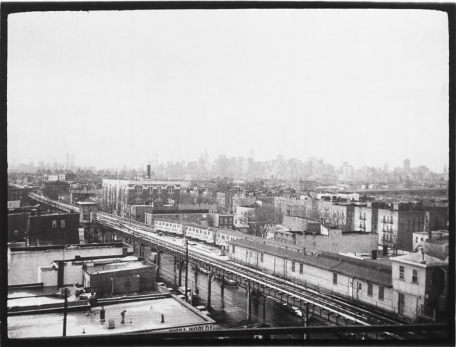 Ditmars Blvd. Station, 1983, vintage gelatin silver print (Itek print), 18 x 24 inches