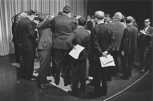 Ford Motor Company press conference, Detroit, 1968