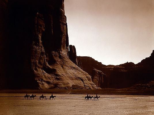 Ca&ntilde;on De Chelly - Navaho, 1904, photogravure, plate 28